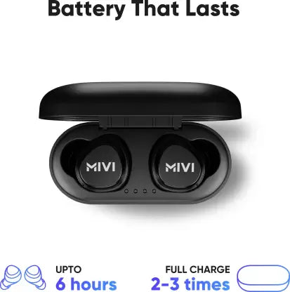 Mivi DuoPods M20 True Wireless Bluetooth Headset (Black, True Wireless) Mivi DuoPods M20 True Wireless Bluetooth Headset (Black, True Wireless)